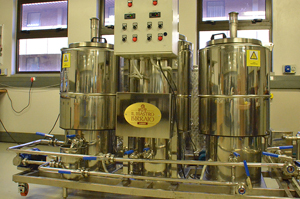 Situated in the Plant and Automation laboratory is a manual process plant. Two of the tanks are part of the refrigeration plant. The other three are mixing and heating plants. The projects are to automate parts of the plant. Students are required to design and physically build the circuits they design to automate the process plant.